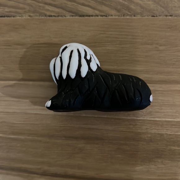 Vintage Old English Sheepdog Miniature Clay Figurine - Picture 6 of 8